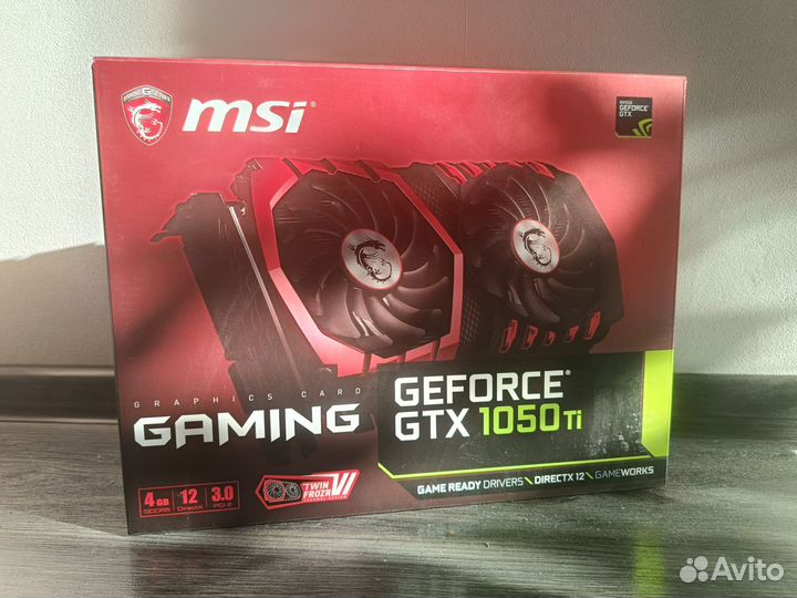 Видеокарта msi geforce gtx 1050 ti gaming 4g