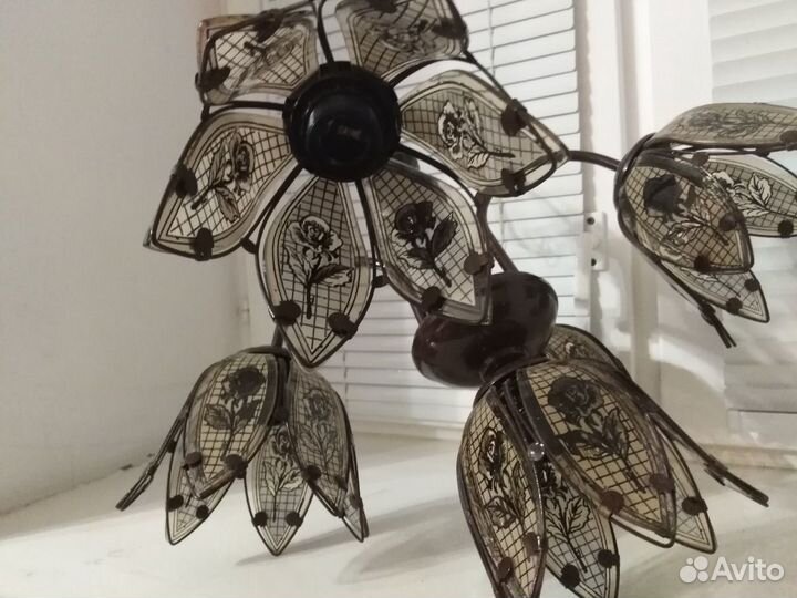 Люстра импортная из стекла