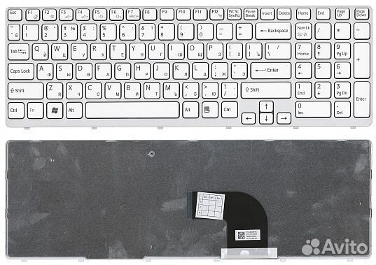 Клавиатура для ноутбука Sony Vaio SVE1511 белая