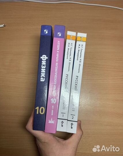 Учебники за 10 и 11 класс
