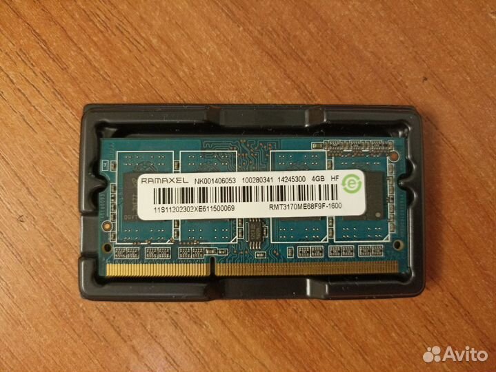 Оперативная память для ноутбука DDR3L 4 GB