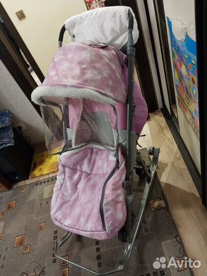 Детские санки коляска бу