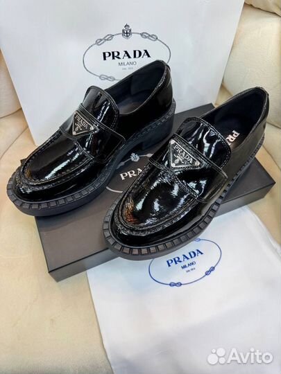 Лоферы Prada Лаковые Размеры 36-40