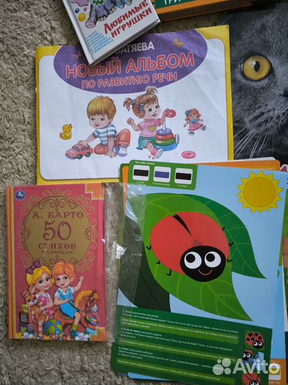 Продам детские книги и пособия пакетом 1-2 года