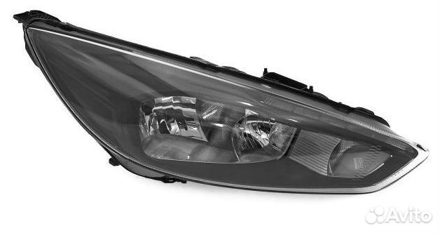 Фара с корректором черная диодная правая на Ford Focus 2014 - н.в