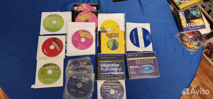 Диски для учебников французский, английский