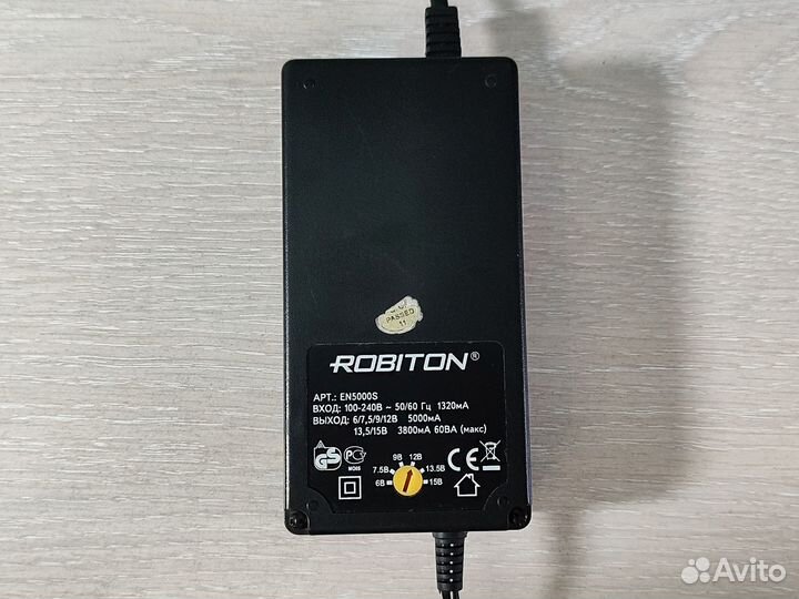 Блок питания Robiton EN5000S 6-15V 5000mA