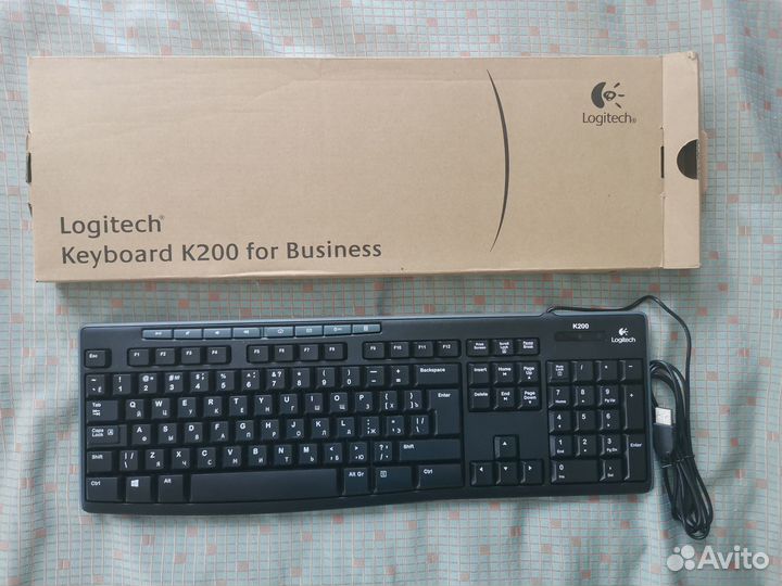 Клавиатура проводная Logitech Keyboard K200 USB