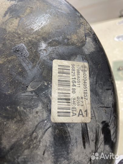 Вакуум с цилиндром Citroen C4 B7