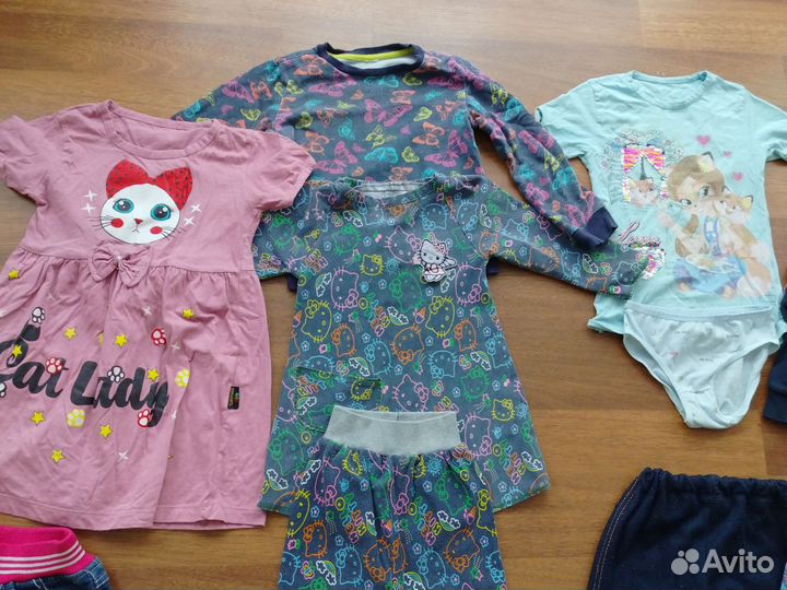 Вещи пакетом на девочку 110 116