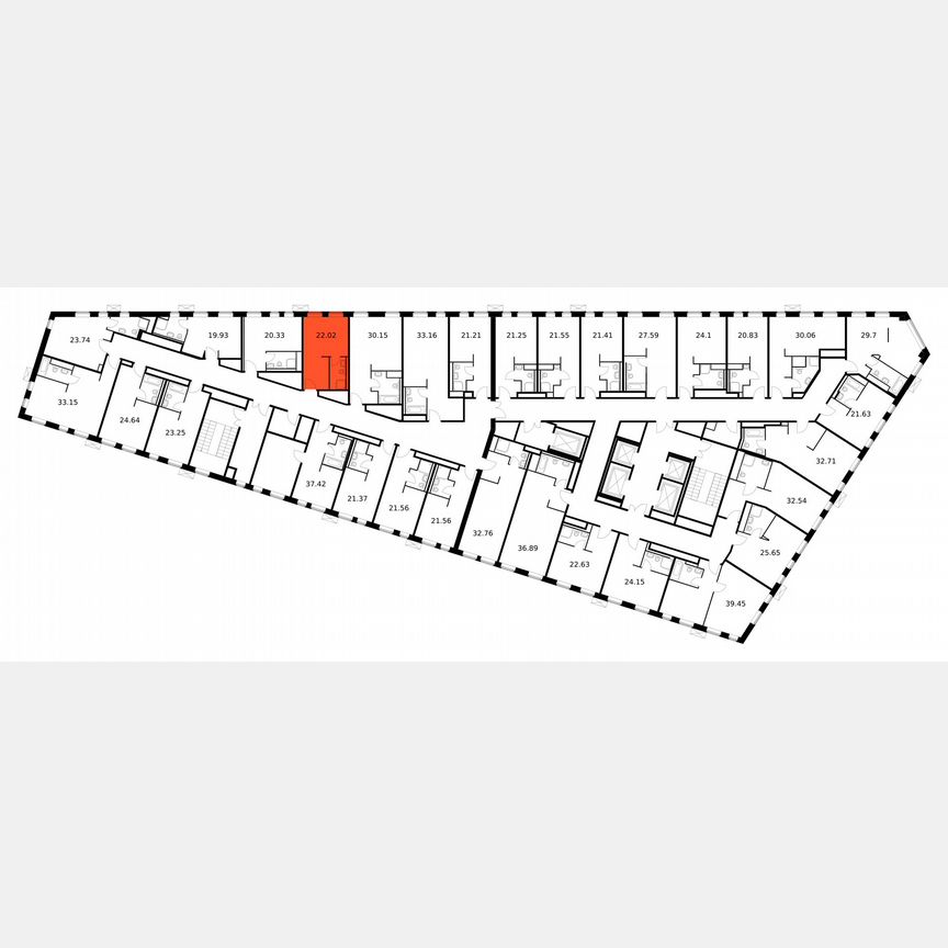 Апартаменты-студия, 22 м², 2/15 эт.