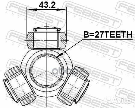 Трипоид 27X43.2 0116MCV30 Febest