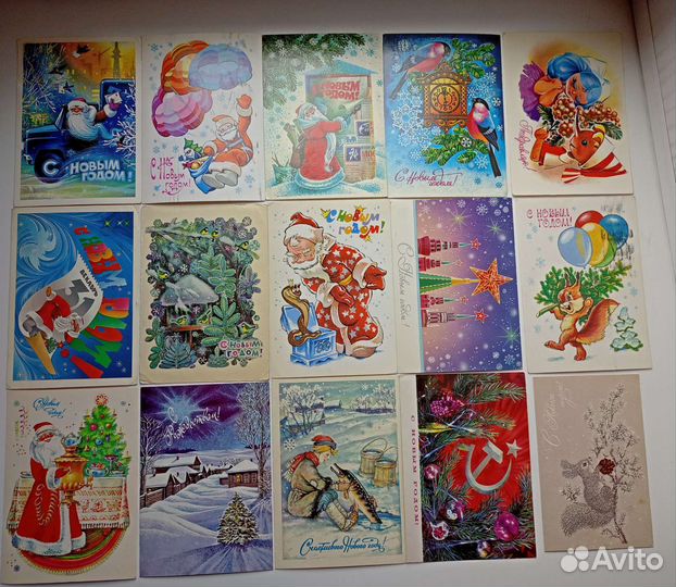 Открытки новогодние СССР