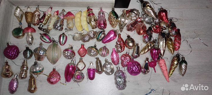 Елочные игрушки СССР советские одним лотом