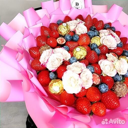 Букет из клубники. Съедобный букет