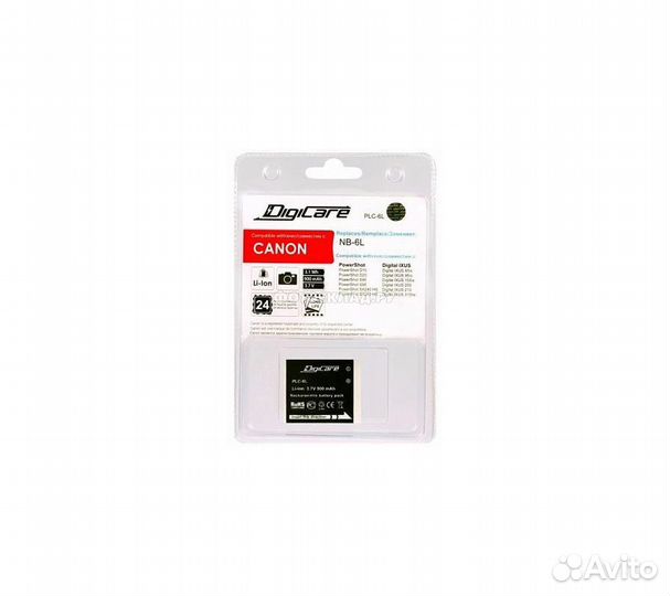 Аккумулятор DigiCare PLC-6L (NB-6L для PowerShot S