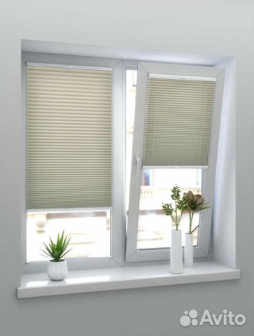 Шторы плиссе Жемчуг бежевый