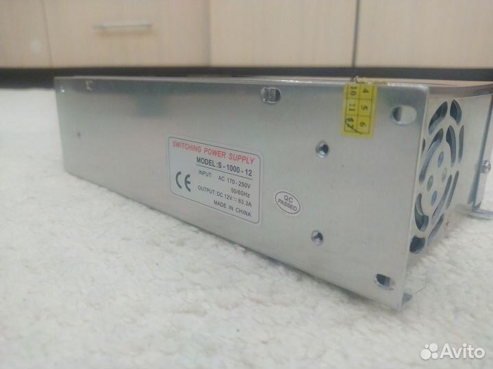 Импульсный блок питания для автозвука 12V 83.3A