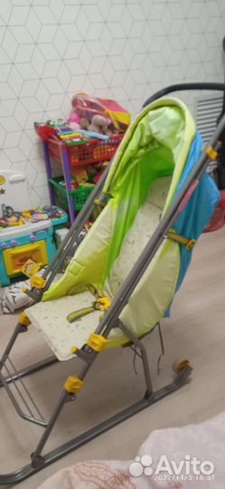 Детские санки коляска ника