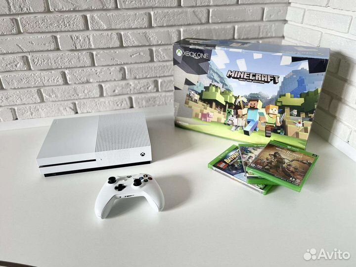 Xobxone s minecraft xbox one edition+наушники xbox