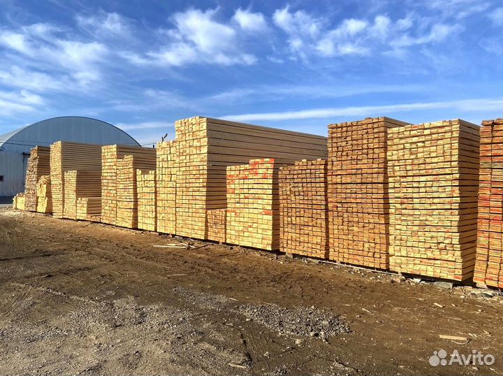 Доска обрезная 25x150x6м