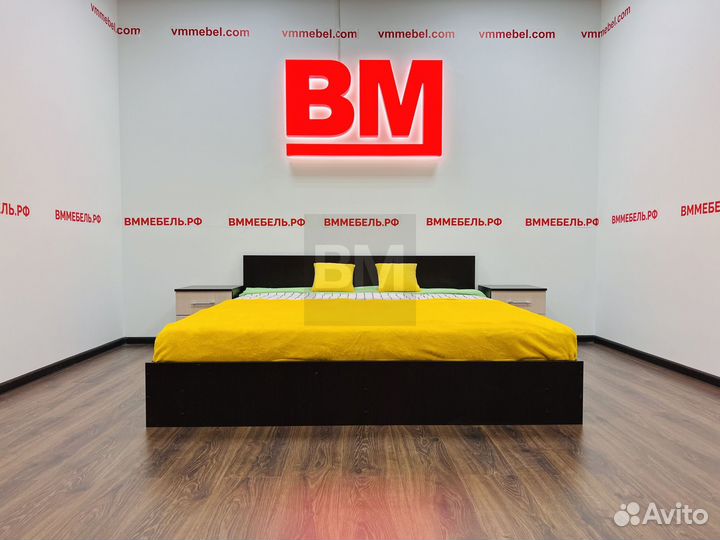 Кровать двуспальная 180х200