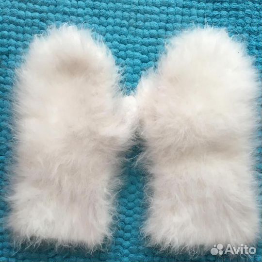 Варежки из кролика