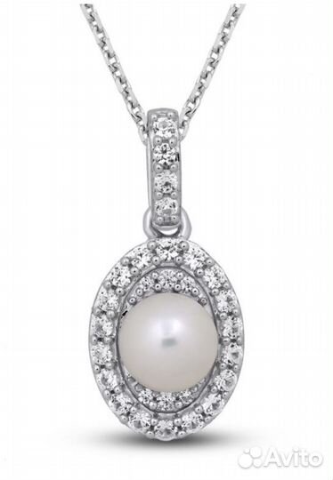 KAY серебрянный комплект с жемчугом и сапфирами