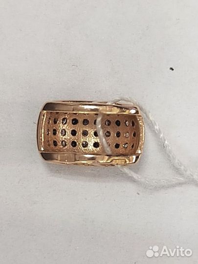 Золотая подвеска с фианитом