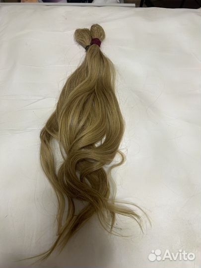 Волосы для наращивания 55см блонд