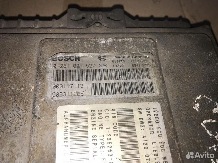 Блок управления двигателем iveco Stralis 2002