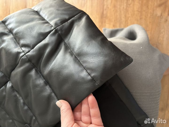 Зимняя кожанная куртка