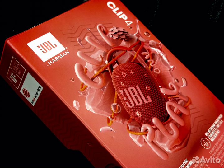 Портативная колонка JBL Clip 4 (Red) новая