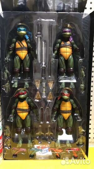 Фигурки-набор Черепашки ниндзя из Фильма Neca