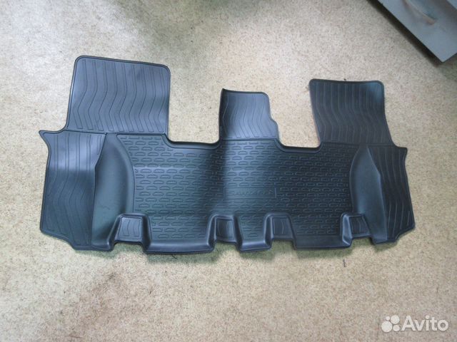 Коврики салона hyundai Santafe резиновы 18- (7-м