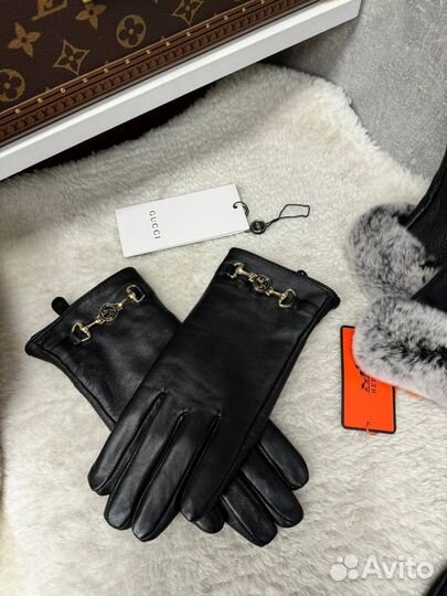 Перчатки женские кожаные Hermes