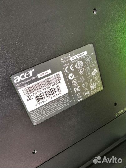 Монитор Acer al1912 s