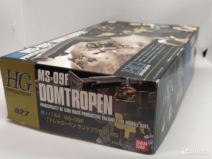 Сборная модель робота HG MS-09F от bandai Япония