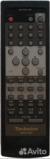 Пульт аналог Technics RAK-SUA11WH