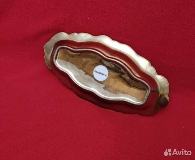 Тарелка блюдо десерт овальное р-р18на14см фарфор