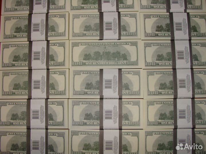 Билеты банка приколов 100 Долларов Реквизит