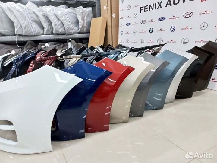 Бампер передний в цвет на Kia Rio 3 Рестайлинг