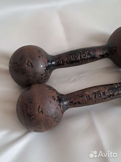 Гантели по 4 кг-каждая. Одним лотом