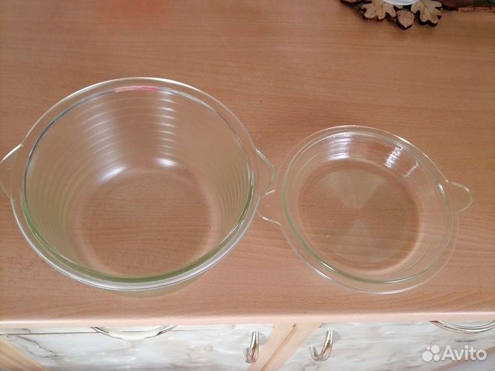 Стеклянная кастрюля для микроволновки 2 литра