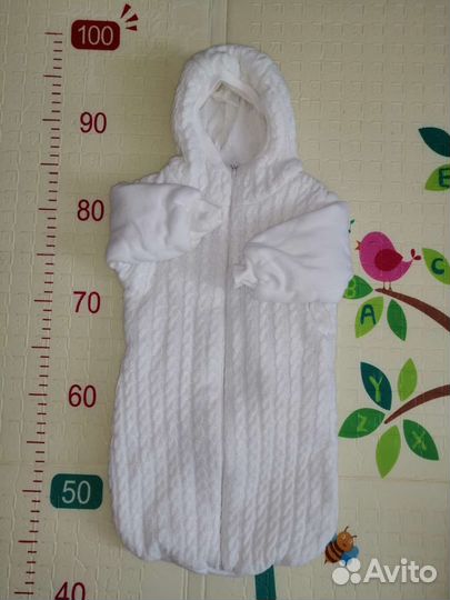 Комплект на выписку с пледом весна-осень