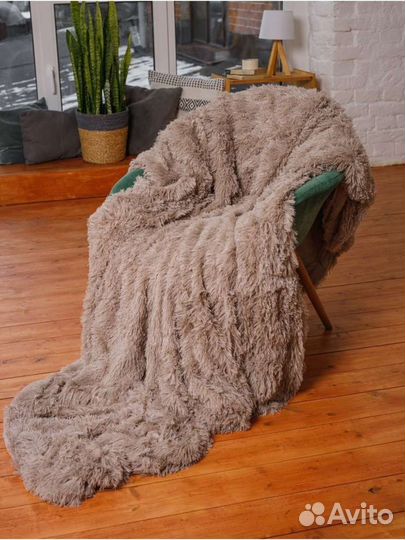 Пледы пушистые(травка) в асс