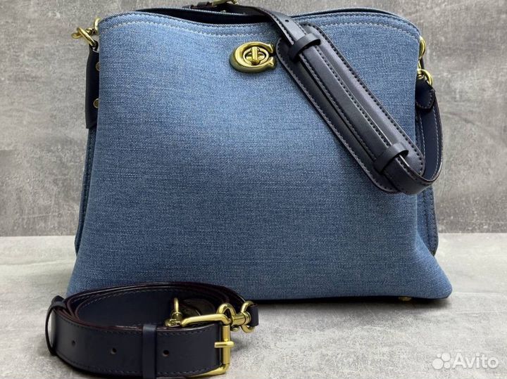 Сумка coach джинсовая