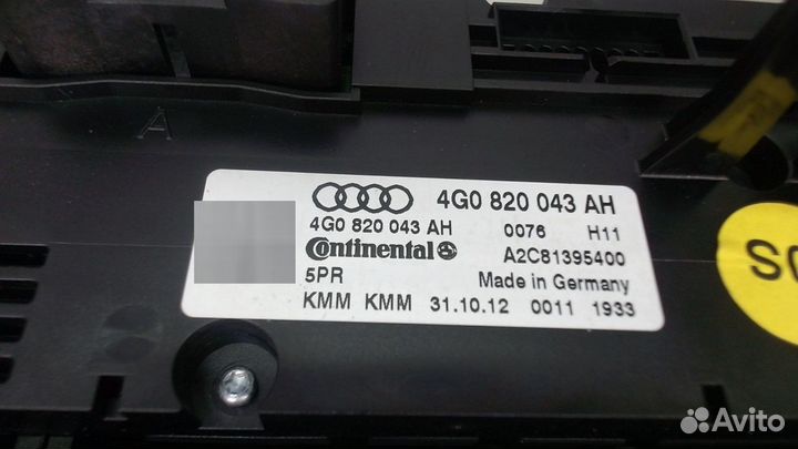 Переключатель отопителя Audi A6 (C7), 2013