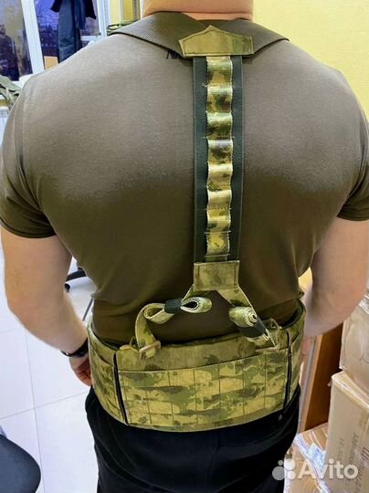 Боевой пояс с баллистической защитой и лямками Бр1