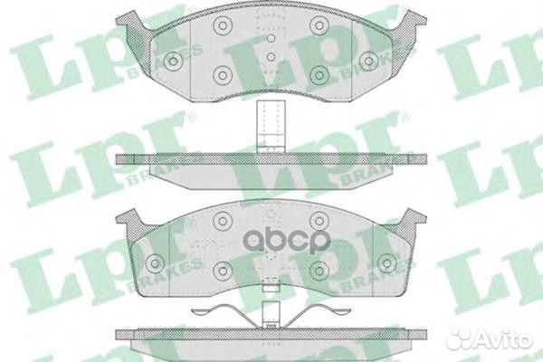 Колодки тормозные дисковые 05P629 Lpr